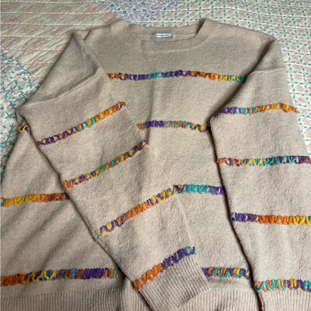 Staccato Beige Knit Sweater